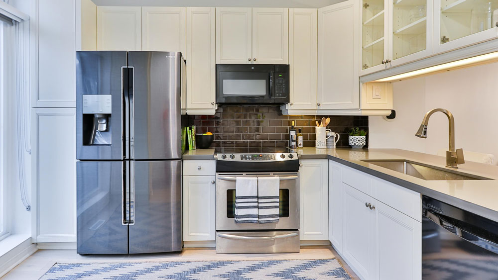 A kitchen with an assortment of new appliances